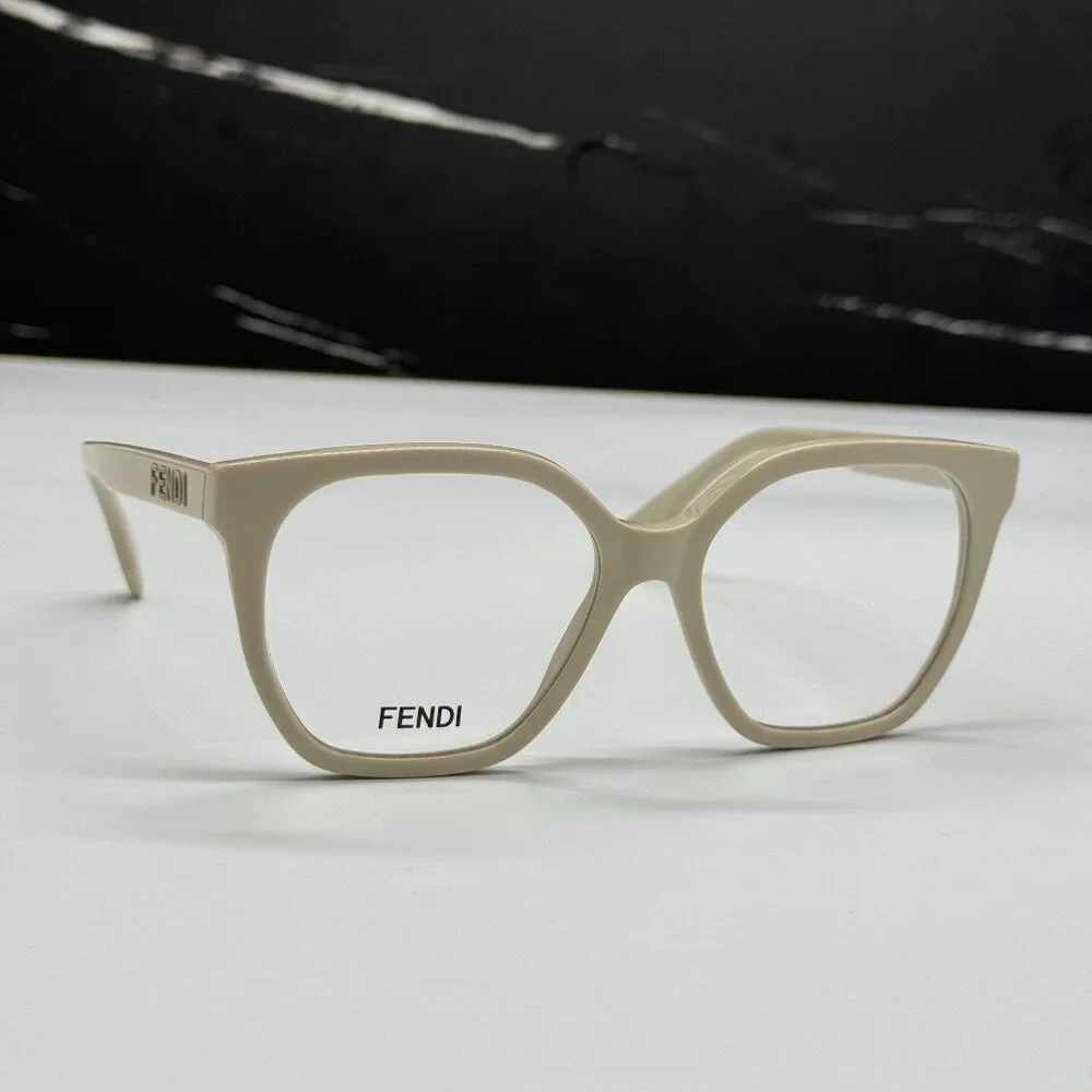 NEW FENDI FE50087I 057 EYEGLASSES WHITE WOMEN EYEWEAR